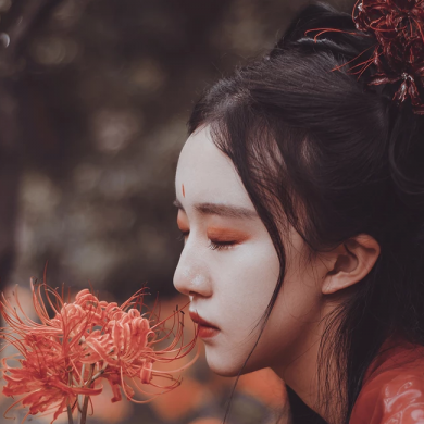 曼珠沙華福連文苑唯美古風(fēng)女子頭像