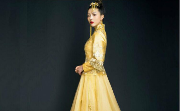 福連文苑刺繡嫁衣中式禮服圖片