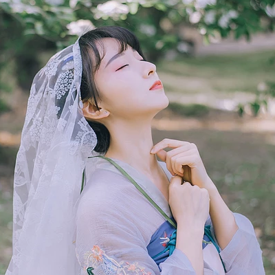 清新可愛瓊花女生頭像，唯美古風(fēng)真人頭像