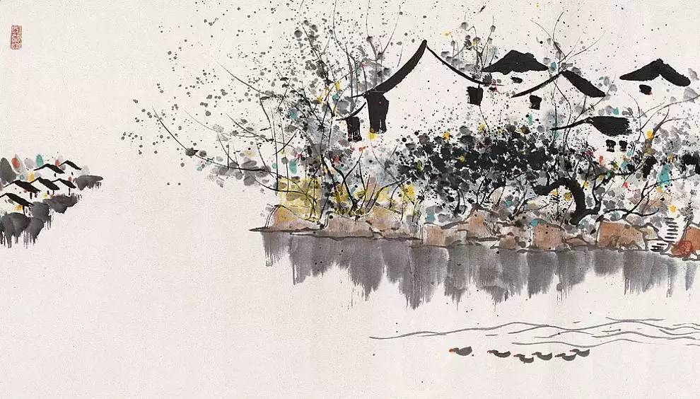 吳冠中的水墨國畫集合，中國藝術(shù)最顯眼的景觀