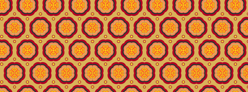 中國(guó)傳統(tǒng)明代服飾八瓣花圖案，矢量素材