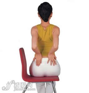 彎曲式瘦腰腹瑜伽 坐在椅子上輕松甩肚腩