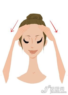 瘦臉按摩操 擊退大餅?zāi)?圖)