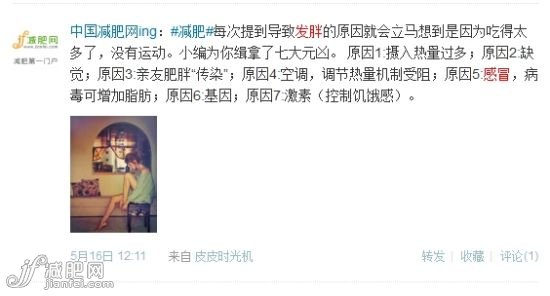 感冒會讓人發(fā)胖 感冒會讓人發(fā)胖