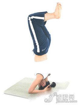 高難度肩倒立式瘦腿瑜伽分解動(dòng)作