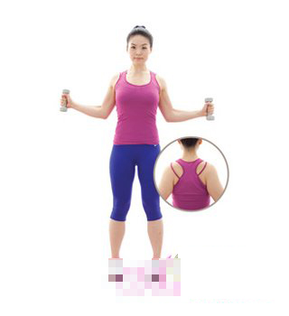 啞鈴操，運(yùn)動，收腹，瘦手臂，美背