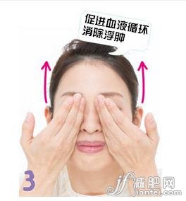 3.快速往上提高頰股。