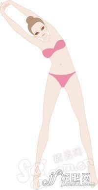 風吹樹式瘦腰瑜伽動作