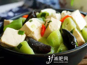 產后如何快速減肥絲瓜燉豆腐