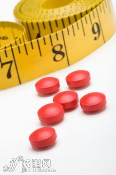 藥,健康保健,影棚拍攝,室內(nèi),紅色_87314715_Tape measure and diet pills_創(chuàng)意圖片_Getty Images China