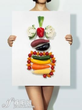 人,標(biāo)志,影棚拍攝,中間部分,40到44歲_102411926_The body made with vegetables_創(chuàng)意圖片_Getty Images China