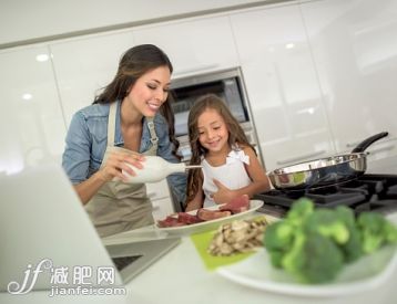 廚房,人,飲食,休閑裝,食品_484158422_Mother and daughter cooking together_創(chuàng)意圖片_Getty Images China