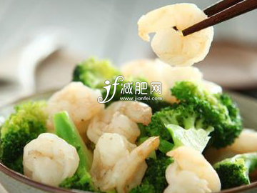 西蘭花怎么吃減肥西蘭花炒蝦仁