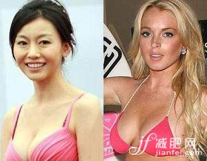 美胸，明星，塑形