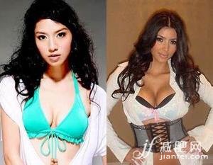 美胸，明星，塑形