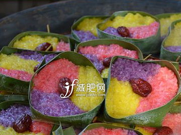 一日三餐怎么吃減肥 三色糯米飯