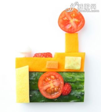 概念,飲食,設(shè)備用品,食品,生活方式_163081158_camera  in vegetable and fruit style_創(chuàng)意圖片_Getty Images China