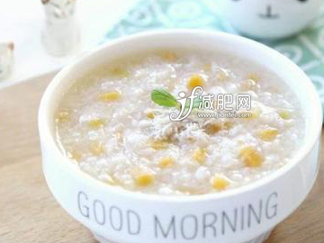 健康減肥餐，櫻花蝦糙米粥