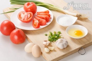 室內,影棚拍攝,無人,中國文化,紅色_fadf5d928_炒西紅柿雞蛋的食材_創(chuàng)意圖片_Getty Images China