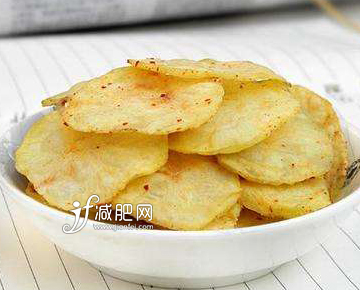 烤制的薯片熱量脂肪含量低