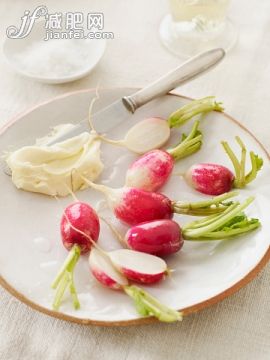 夏天,蘿卜,開(kāi)胃品,餐前小吃,攝影_563737213_Radishes with Butter and Salt_創(chuàng)意圖片_Getty Images China