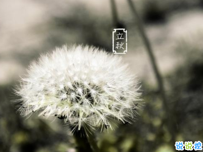 立秋朋友圈說說帶圖片 2019立秋節(jié)氣經(jīng)典說說7