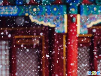 冬天下雪天文案唯美帶圖片 抖音最火下雪天說說6