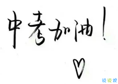 中考加油鼓勵(lì)的話 2020中考加油小短句1