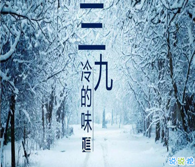 2021三九天的問候語 三九天寒冷的心情說說1