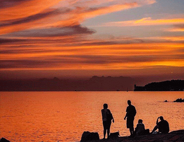 溫柔唯美的日落句子帶圖片 私奔嗎在太陽落山前5