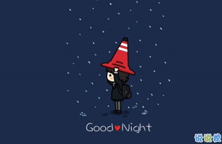 晚安心語(yǔ)唯美配圖加文字：比起早安，我更喜歡晚安3