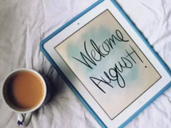 再見七月八月你好圖片說說2018最新版 唯美好聽的八月你好說說配圖