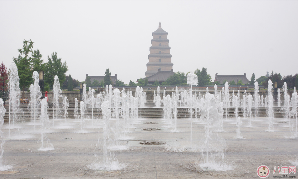 三伏天孩子在外面玩噴泉水 孩子戶外玩耍一定要注意