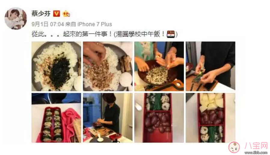 蔡少芬親手給娃做便當(dāng)竟被噴 “病從口入”防線究竟在哪？