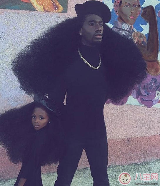 親子故事 黑人父女同款飄逸發(fā)型走紅