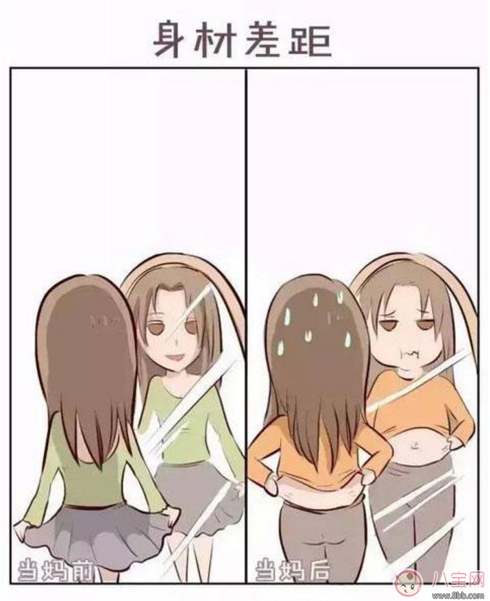 生娃前后對比漫畫 當媽前和當媽后對比圖片 生娃前后對比漫畫 當媽前和當媽后對比圖片