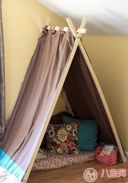 充滿愛的DIY兒童小帳篷制作