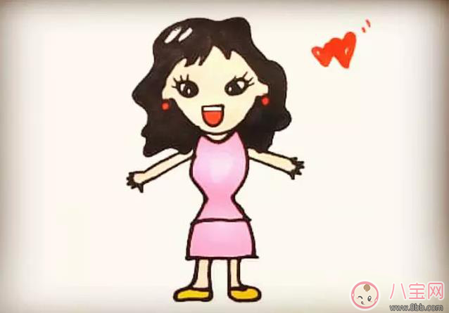 簡單兩筆畫出媽媽 媽媽簡筆畫教學(xué)