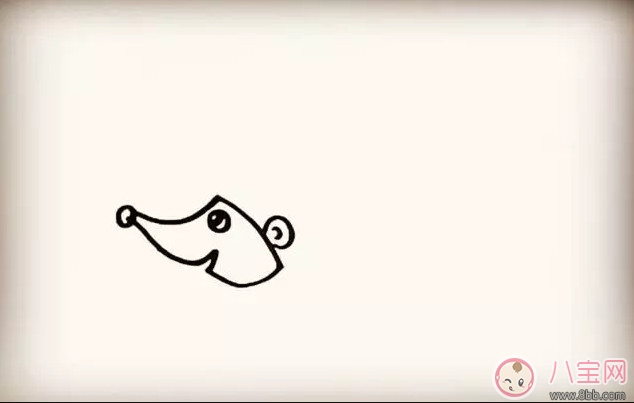 兒童小動物簡筆畫 森林里的小刺猬簡筆畫