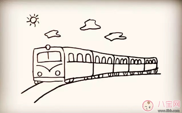 兒童簡筆畫 小火車簡筆畫