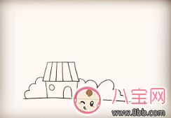 寶寶簡(jiǎn)筆畫(huà)彩虹屋  這樣畫(huà)景色系列彩虹屋
