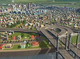 城市：天際線游戲?qū)崣C(jī)展示