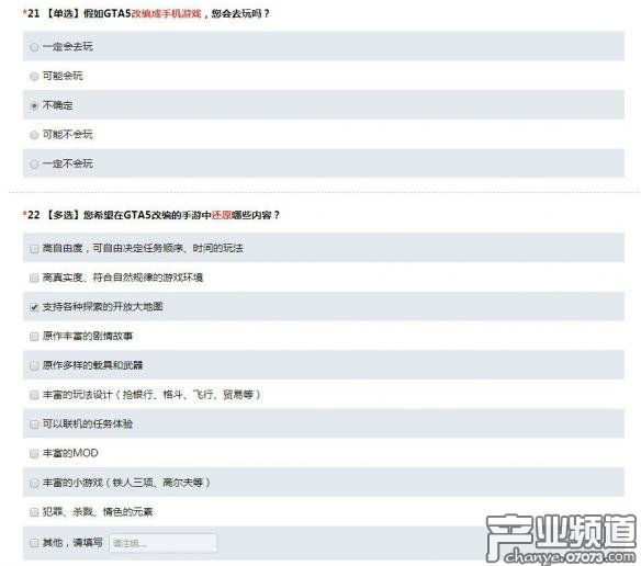 騰訊游戲調(diào)查問卷暗示將推出《GTA5》改編手游