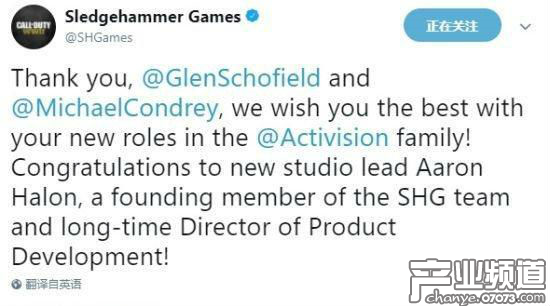大錘工作室創(chuàng)始人就任動視高層 《使命召喚》系列恐生變