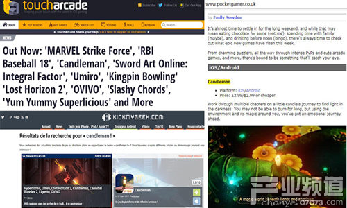 App Store全球161國首頁推薦中手游《蠟燭人》國內(nèi)四月上線