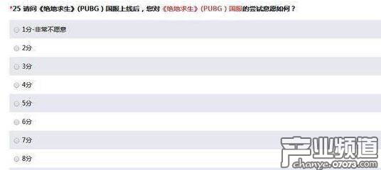 《絕地求生》國服官方發(fā)布調(diào)查問卷 這回真過審了