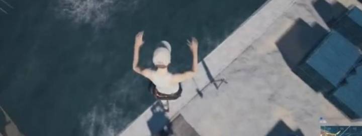 絕地求生: 從1000米的高塔上跳進(jìn)水里, 會(huì)發(fā)生什么?